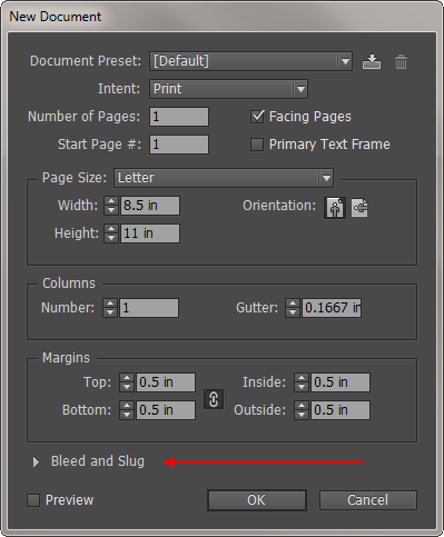 InDesign Step 1A